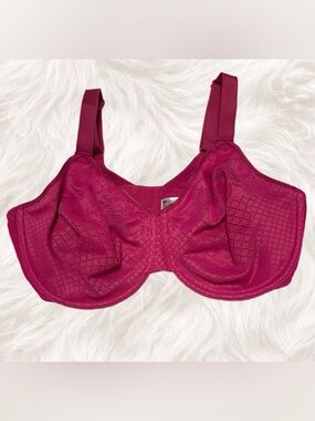 Wacoal 857210 Full Coverage Underwire Bra 36DDD Pink Lace Support Comfort